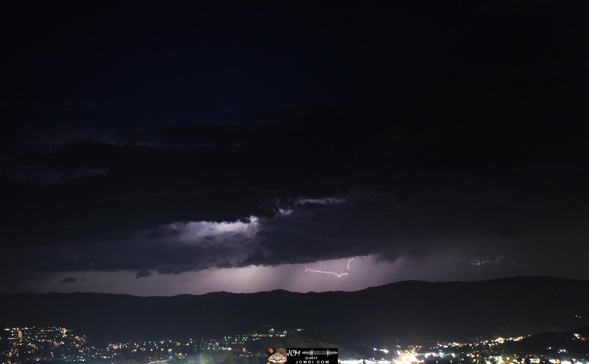 Desert Lightning image, 9-9-2017 over Antelope Valley (filmed from Santa Clarita)